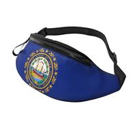 sttung New Hampshire State Flag Print All-in-One Waist Pack for Hiking,Travel and Running Enthusiasts