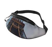 sttung Paris Eiffel Tower Print All-in-One Waist Pack for Hiking,Travel and Running Enthusiasts