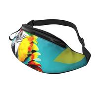 sttung Parrots On Tree Print All-in-One Waist Pack for Hiking,Travel and Running Enthusiasts