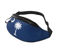 sttung South Carolina Flag Print All-in-One Waist Pack for Hiking,Travel and Running Enthusiasts