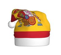 sttung Spanish flag Print Adult Festive Christmas Hat - Christmas, Halloween, New Year, Parties, Events & Promotions