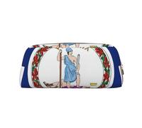 sttung Virginia State Flag Print Stylish Makeup Storage Bag Multifunctional Portable Travel Storage Bag
