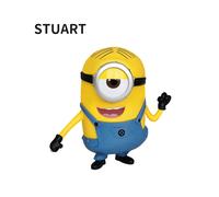 (Stuart) Despicable Minions Me Toy Doll Model Action Figure Bob Kevin Gifts Stuart Kids
