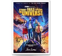 Stuart Fails to Save the Universe Cast Signed Poster Print Picture Display Autograph Memorabilia Framed TV Series Fans Gift A4/A3 Kevin Sussman Lauren Lapkus