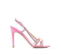 Stuart Weitzman Mondrian Glam crystal-embellished 100mm sandals - Pink 36,5-37-37,5-38-38,5-39,5