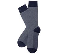 Stuarts London Brian Oak Birds Eye Patterned Socks - Navy O/S O/S