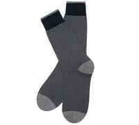 Stuarts London Brian Oak Geometric Pattern Socks - Steel Grey O/S O/S