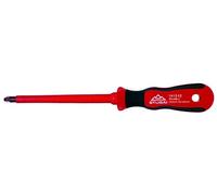 Stubai 191201 Ph1 ÖVE/VDE-Insulated Phillips Screwdriver with 2C-Handle, Black/Red/Silver, 5/80 mm