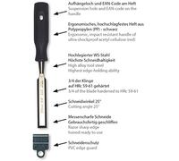 Stubai 354310 Wood Chisel with PP-Handle, Silver/Black, 10 mm