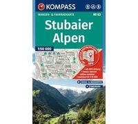 KOMPASS Map Stubaier Alpen WK 83 – Hiking and Cycling Map in One