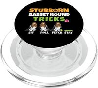 Stubborn Basset Hound Tricks I Dog Lover I Basset Hound PopSockets PopGrip for MagSafe