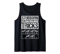 Stubborn Belgian Malinois Tricks Funny Dog Training Humor Tank Top
