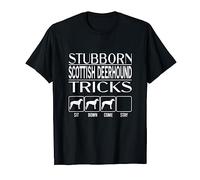 Stubborn Dog Tricks, dog gift idea, Funny Scottish Deerhound T-Shirt