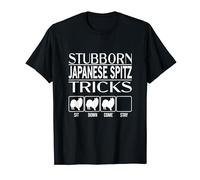 Stubborn Dog Tricks, funny dog gift, Funny Japanese Spitz T-Shirt