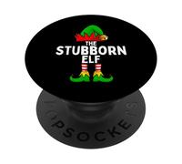 Stubborn Elf Matching Family Christmas PopSockets Adhesive PopGrip