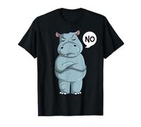 Stubborn Hippo Lover Hippopotamus Kids Girl Boys Women T-Shirt