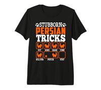 Stubborn Persian Cat Tricks Funny Kitty Cat Lover Premium T-Shirt