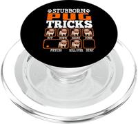 Stubborn Pug Dog Tricks Funny Puppy Dogs Lover PopSockets PopGrip for MagSafe