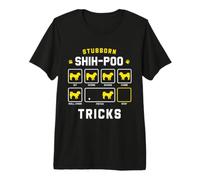 Stubborn Shih-Poo Dog Tricks Funny Shih Poo Gift Premium T-Shirt
