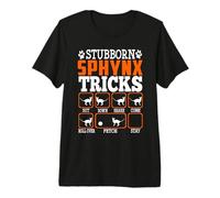 Stubborn Sphynx Cat Tricks Funny Kitty Cat Lover Premium T-Shirt