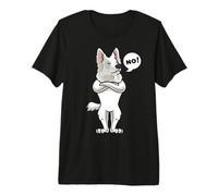 Stubborn White Swiss Shepherd Dog Berger Blanc Suisse Premium T-Shirt