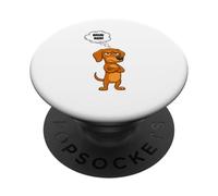 Stubborn Wire-Haired Dachshund apparel Dachshund Dog Funny PopSockets Adhesive PopGrip