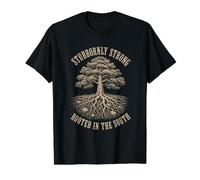 Stubbornly Strong Rooted in The South Value Graphic T-Shirt, Men, Black, M