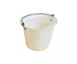Stubbs Flat Sided Hanging Stable Bucket - White - 14 Litre
