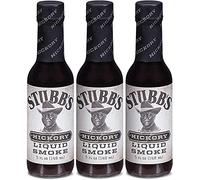 Stubbs Hickory Liquid Smoke - Gluten-Free, Non-GMO Flavour Seasoning - Suitable for Vegans and Vegetarians, 148ml (Pack of 3)