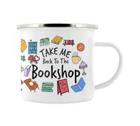 Stubbs Mugs Take Me Back to The Bookshop Enamel Mug