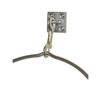 Stubbs S85Ps Spring Hook On Wall Plate Silver (One Size)