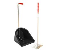 Stubbs Stable Mate Manure Collector High With Rake S4585 in Black Stubbs Black