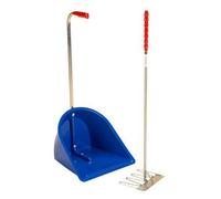 Stubbs Stable Mate Manure Collector With Long Handle Rake Blue (One Size)