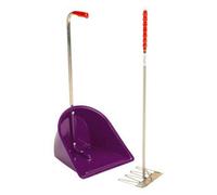 Stubbs Stable Mate Manure Collector With Long Handle Rake Purple (One Size)
