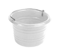 Stubbs Unisex's Water/Feed Bucket Jumbo with Handle 25 Liter, White, Regular
