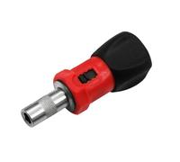 Stubby Ratchet Screwdriver, Reversible Magnetic Ratchet Driver Handle 1/4" Hex Short Screw Driver Socket for Repair Assembly (No Bits Include)