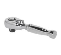 Stubby Ratchet Wrench 3/8"Sq Drive Pear-Head Flip Reverse - Sealey AK661S New