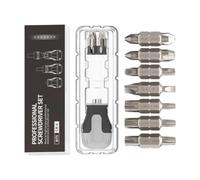 Stubby Ratcheting Screwdriver Multi Bit 15 in 1 Magnetic
