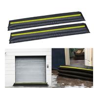 Stubotar 2PCS Water Activated Sandbag Upgraded with Reflective Strip for Flood Control Water Absorbent Flood Barrier for Door Garage Garden 20x150CM
