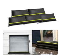 Stubotar 6PCS Water Activated Sandbag Upgraded with Reflective Strip for Flood Control Water Absorbent Flood Barrier for Door Garage Garden 20x90CM