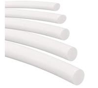 Stubotar Silicone Foam Seal Strip Dia 4mm x 5M Long, Round Solid Sponge White Strip Soft Durable for DIY, Seal, Foam Tubing
