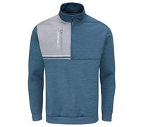 Stuburt Golf SBTOP1180 Roxham Golf Sweater Jumper Pullover, Peacock Marl, Medium