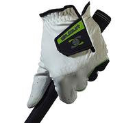 Stuburt Golf STGLV08 Mens Urban All Weather Golf Glove WIth Cabretta & Synthetic Leather, White/Black, Mens Left Hand Medium/Large