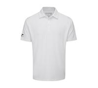 Stuburt Kestrel Men's Golf Classic Fit Short Sleeve Polo Shirt, White, Small