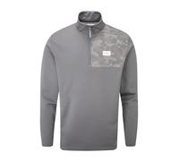 Stuburt Men's Active-Tech Mid Layer Pullover Sweater, Slate Grey, Large