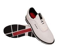 Stuburt Men's Evolve Classic Full Leather Waterproof Comfort Rain Shoe, White, 8.5 UK