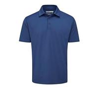 Stuburt Kestrel Men's Golf Classic Fit Short Sleeve Polo Shirt, Mist, Large