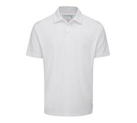 Stuburt Kestrel Men's Golf Classic Fit Short Sleeve Polo Shirt, White, Small