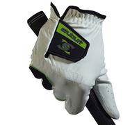 Stuburt Men's STGLV08 Urban All Weather Golf Glove with Cabretta & Synthetic Leather, White/Black, Mens Right Hand - Medium/Large