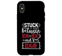 Stuck Between IDK IDC and Idgaf Funny Case for iPhone X/XS